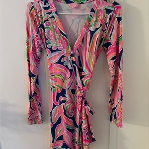 Lilly Pulitzer wrap front romper
